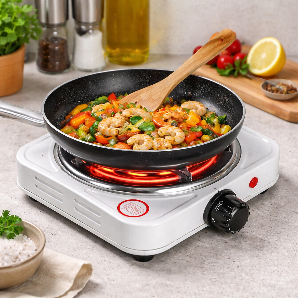 موقد كهربائي محمول الحل الأمثل للطهي في أي مكان!