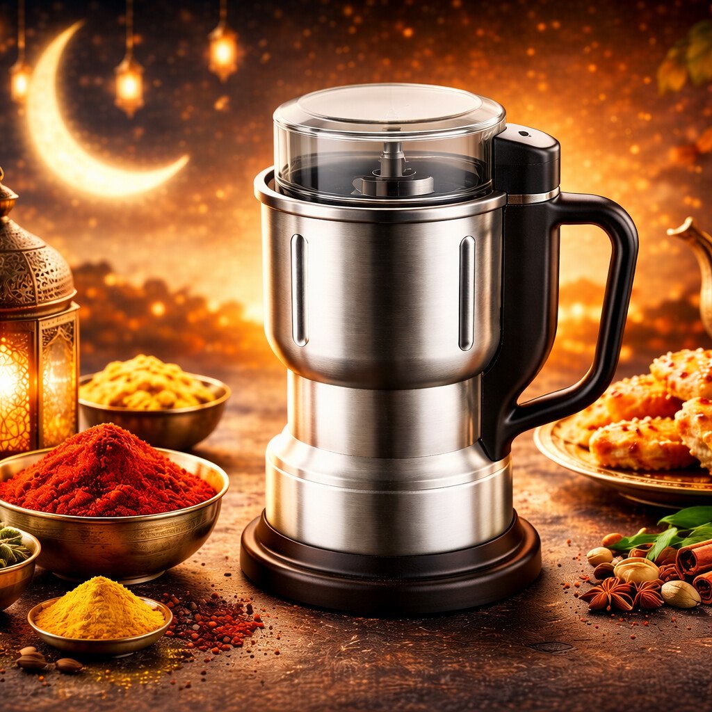 مطحنة كهربائية قوية الحل الأمثل لطحن الحبوب والتوابل بسرعة وسهولة!