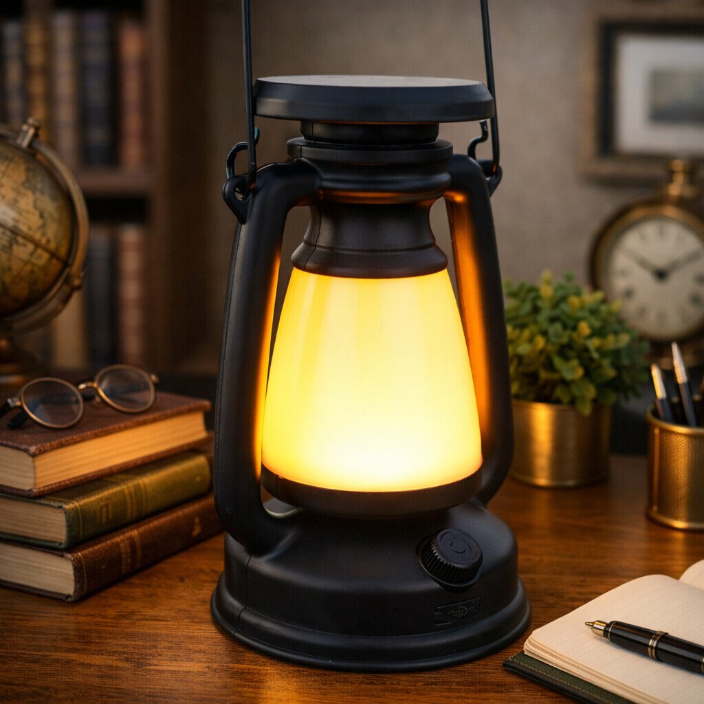 مصباح الزمن الجميل قوة الإضاءة العصرية يعمل بالطاقة الشمسية